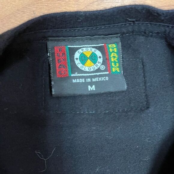 Cross Colours Men's 2Pac Tupac Shakur Portrait Short Sleeve T-Shirt Black Mediu - Picture 6 of 10